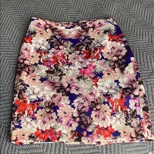 Talbots floral pencil skirt